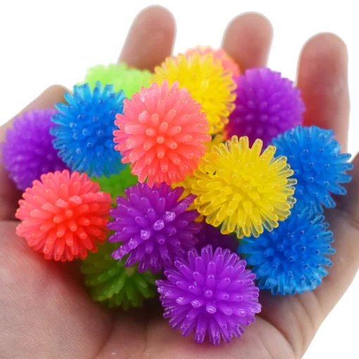 10/5Pcs Pet Products Cute And Funny Cat Toy Bouncy Ball Toy Ball Creative Colorful Interactive Cat Soft Tip Chew Toy