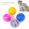 1Pcs Dorakitten Cat Bell Ball Toys Plastic Hollow Out Interactive Cat Bell Toy Cat Toy Ball Pet Supplies Cat Favors Random Color