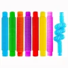 8Pack Large Pop Tubes Fidget Toys Sensory Toy For Stress Anxiety Relief For Children Adults Learning Toys Toddlers Stretch Tube