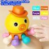 Baby Sensory Montessori Toys For 1Y Octopus Musical Educational Toy Bath Travel Puzzle Press Rotation Toys For Babies
