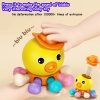 Baby Sensory Montessori Toys For 1Y Octopus Musical Educational Toy Bath Travel Puzzle Press Rotation Toys For Babies
