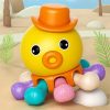 Baby Sensory Montessori Toys For 1Y Octopus Musical Educational Toy Bath Travel Puzzle Press Rotation Toys For Babies
