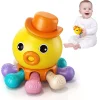 Baby Sensory Montessori Toys For 1Y Octopus Musical Educational Toy Bath Travel Puzzle Press Rotation Toys For Babies