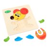 Baby Toys 3D Wooden Puzzle Jigsaw Toys For Children Cartoon Animal Puzzles Intelligence Kids Early Educational Brain Teaser Toys