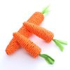 Carrot Pet Cat Toy Paper Rope Chew Toys Built-In Bell Small Animals Cute Pet Toys Wholesale