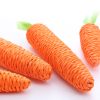 Carrot Pet Cat Toy Paper Rope Chew Toys Built-In Bell Small Animals Cute Pet Toys Wholesale