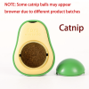 Cat Licking Toy Natural Catnip Wall Stickup Avocado Style Insect Gall Fruit Cat Snacks Clean Intestinal Cleansing Tone Cat Grass