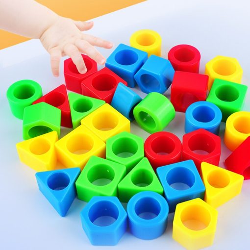 Colorful Learning Tool For Visual Perception - Shape Matching Renbo Cognitive Toy