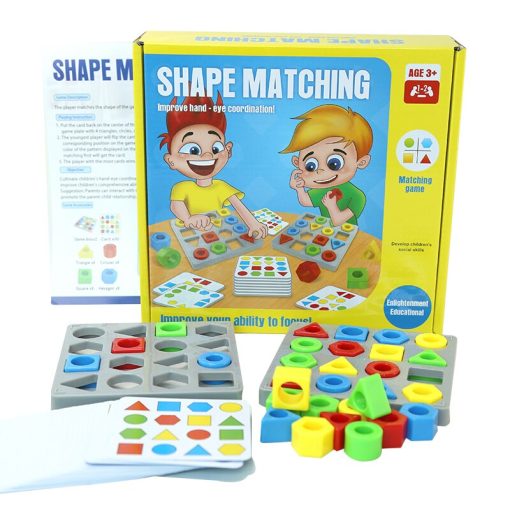 Colorful Learning Tool For Visual Perception - Shape Matching Renbo Cognitive Toy