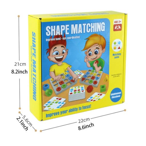 Colorful Learning Tool For Visual Perception - Shape Matching Renbo Cognitive Toy