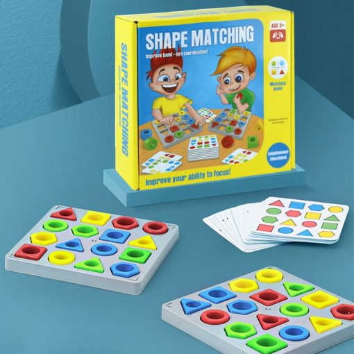 Colorful Learning Tool For Visual Perception - Shape Matching Renbo Cognitive Toy