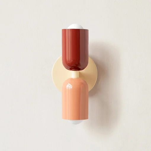 Colorful Wall Lights Nordic Minimalist Modern Bedroom Bedside Aisle Living Room Background E27 Lamp Home Decor