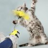 Creative Funny Feet Cat Stick Feather Spring Toy Liberates Hands Multi-Functional Interactive Puzzle Training Pet Supplies