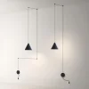 Hanging Lamp Decoration For Living Room Long Wire Design Led Pendant Lights Geometric Pendant Bedside Wall Sconce Light Fixture