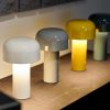 Italian Mushroom Table Lamp Rechargable Night Light Portable Usb Charging Touch Bedside Table Lamp Living Room Decoration Lamp