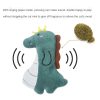 Kitten Teeth Grinding Built-In Catnip Sound Paper Toy Cat Interactive Toy Plush Chewing Toy For Cat Accessory Pet Supply 1Piece