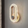 Modern Crystal Wall Lights Indoor Lighting Round/Oval Led Wall Lamp Home Decor For Kitchen Bedroom Living Room Creative Sconce