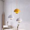 Modern Flowerpot Pendant Light Semicircular Restaurant Hanging Ceiling Lamp Indoor Living Room Bar Kitchen Island Lamps