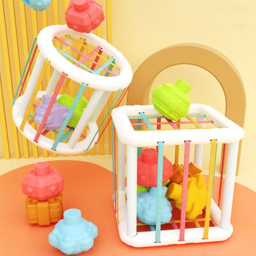 Colorful Shape Blocks Sorting Game Baby Montessori Learning Educational Toys For Children Bebe Birth Inny 0 12 Months Gift