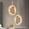 Nordic Ring Led Pendant Lights Indoor Hanging Lamp Room Decor For Bedside Bedroom Living Room Modern Pendant Lamp