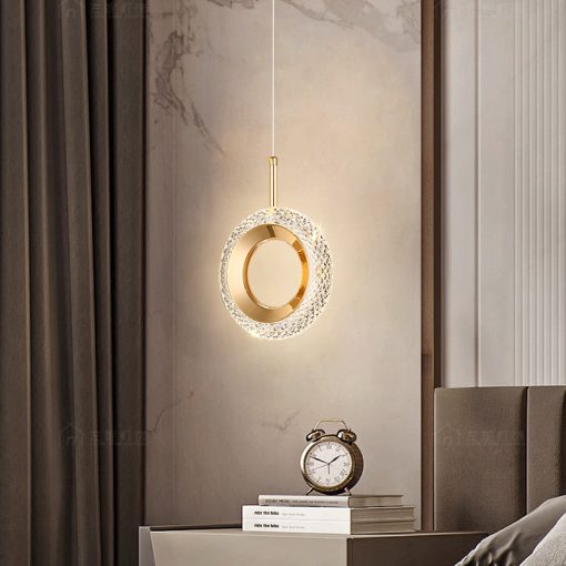 Nordic Ring Led Pendant Lights Indoor Hanging Lamp Room Decor For Bedside Bedroom Living Room Modern Pendant Lamp