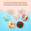 Pet Cat Toy Colorful Bouncy Ball Kitten Toys Plush Bell Ball Mouse Toy Planet Ball Cat Toys Interactive Pet Supplies