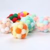 Pet Cat Toy Colorful Bouncy Ball Kitten Toys Plush Bell Ball Mouse Toy Planet Ball Cat Toys Interactive Pet Supplies