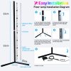 Rgb Floor Lamp Corner Standing Lamps Bedroom Led Bedside Decoration Living Room Art Decor Remote Indoor Party Stand Lighting