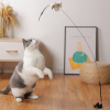 Simulation Bird Interactive Cat Toy Funny Feather Bird With Bell Cat Stick Toy For Kitten Playing Teaser Wand Toy Cat Supplies