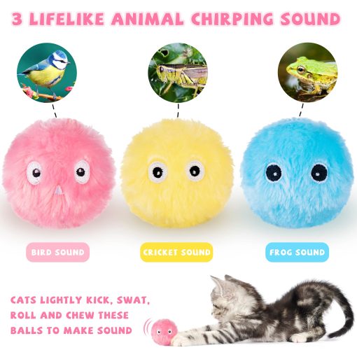 Smart Cat Toys Interactive Ball Catnip Cat Training Toy Pet Playing Ball Pet Squeaky Supplies Products Toy For Cats Kitten Kitty