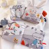 Soft Baby Books 3D Touch Feel High Contrast Cloth Book Sensory Early Learning Stroller Toys For Infant Toddler Gifts 0-12 Months