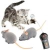 Wireless Remote Control Mouse Toy Electronic Motion/Moving Squeaky Emulation Mouse For Cat Dog Scary Trick Toys Pet Supplies