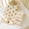 1Pc Cotton Gauze Baby Face Towel Cartoon Muslin Newborn Bath Towel Handkerchief Soft Absorbent Boys Girls Burp Cloths Washcloth