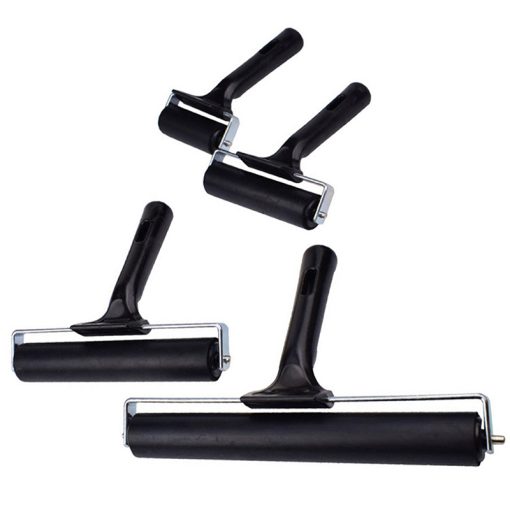 6/10/15/20Cm Professional Rubber Roller Brayer Ink Painting Printmaking Roller Art Stamping Tool Paint Roller Diy Craft Tools