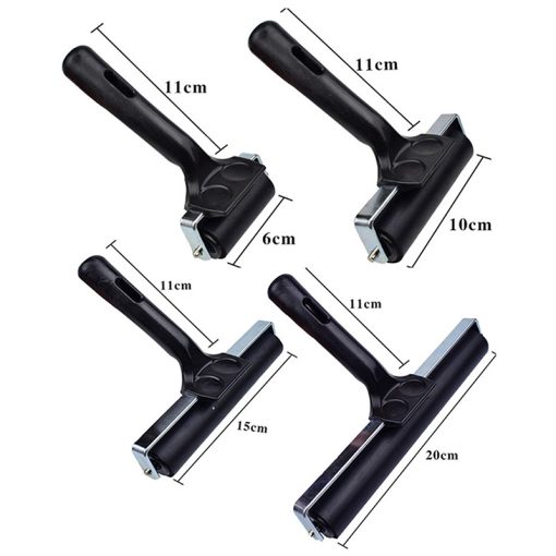 6/10/15/20Cm Professional Rubber Roller Brayer Ink Painting Printmaking Roller Art Stamping Tool Paint Roller Diy Craft Tools