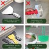 Arc-Shaped Spatula Plastic Putty Knife For Patching Painting Trowel Plaster Feeder Putty Scraper Tools Improvement Helper Green