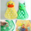 Baby Bath Toys Cute Duck Frog Mesh Net Toy Storage Bag Strong Suction Cups Bath Game Bag Bathroom Organizer Water Toys For Kids