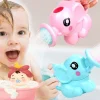 Baby Cartoon Elephant Shower Cup Newborn Child Shower Shampoo Sup Baby Shower Water Spoon Bath Cup Baby Tubs Toy Shower Products