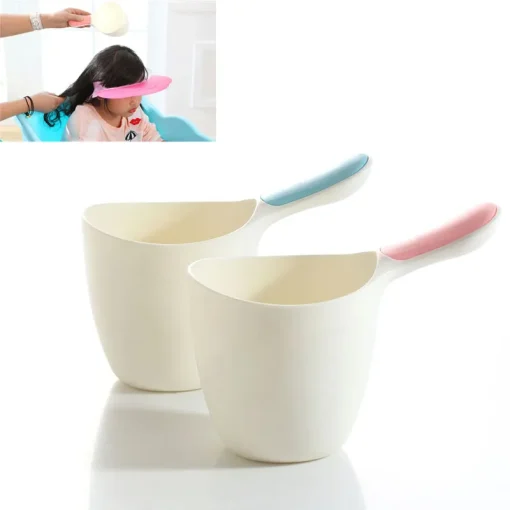 Baby Child Wash Hair Shampoo Rinse Cup Thick Bath Water Ladle Scoop For Kids An88