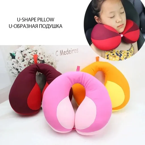 Baby Pillow For Newborns Travel Neck Pillow U-Shape For Car Headrest Air Cushion Children Car Seat Head Support Infant Baby