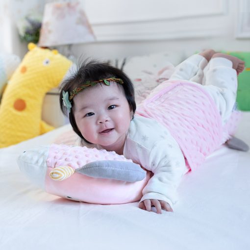 Baby Soothing Pillow Doll Plush Toy Children'S Sleeping Pillows Newborn Soft Baby Bed Bumper Crib Pad Protection Bedding Cushion