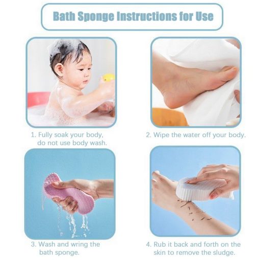 Bath Sponge Strong Scrubbing Mud Baby And Children'S Bath Towel Baby Adult And Children Don'T Hurt Skin Bath Towel