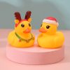 Car Decoration Christmas Party Favor Rubber Duck Bath Toys Kids Assorted Ducks Christmas Holiday Baby Shower Toys