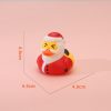 Car Decoration Christmas Party Favor Rubber Duck Bath Toys Kids Assorted Ducks Christmas Holiday Baby Shower Toys