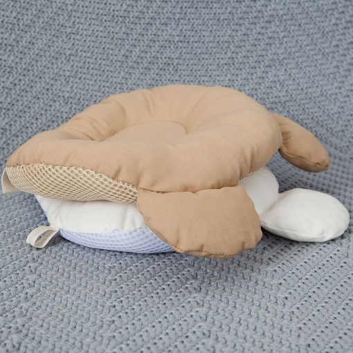 Child Pillow Newborn Sleep Support Concave Nursing Pillow Cute Bear Ear Design White Grid Newborn Baby Pillow Head Cushion