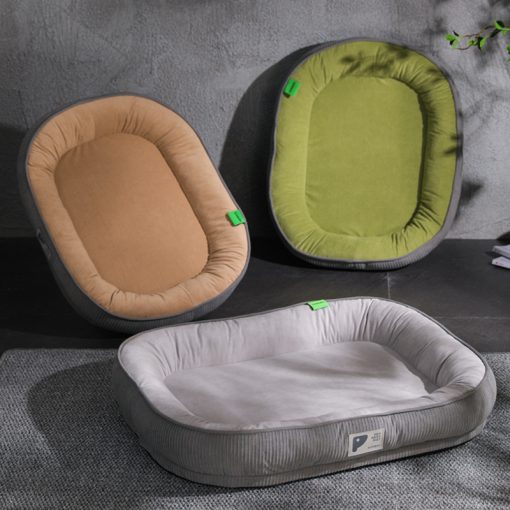 Dog Mat Thickened Oval Square Dog Sofa For Small Medium Large Dogs Cats Deep Sleep Nest Cushion Removable Washable Pet Bed