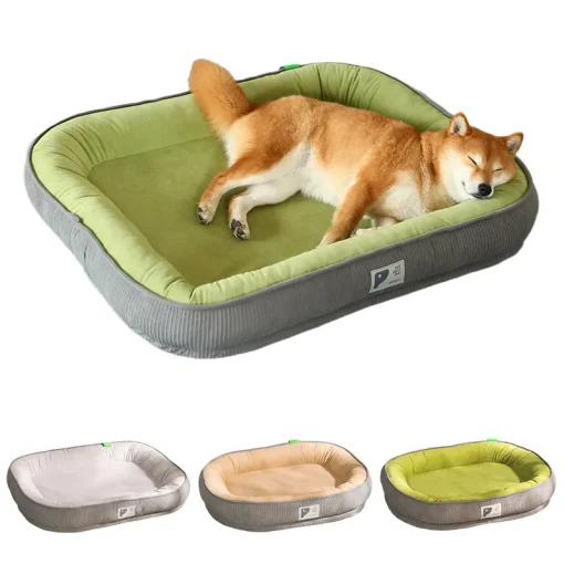 Dog Mat Thickened Oval Square Dog Sofa For Small Medium Large Dogs Cats Deep Sleep Nest Cushion Removable Washable Pet Bed