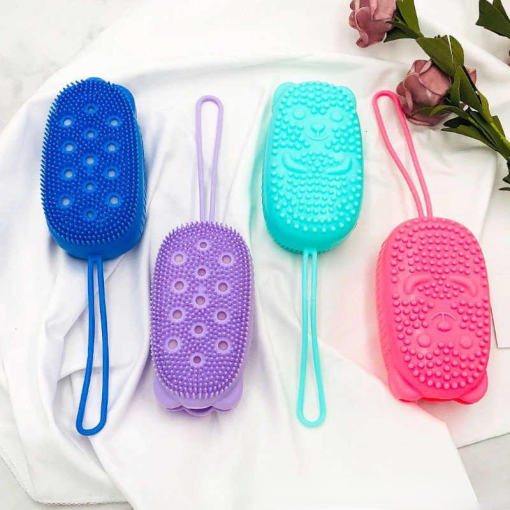 Fast Foaming Bath Brush Silicone Scrubbing Artifact Bath Brush Massage Brush Adult Children Ball