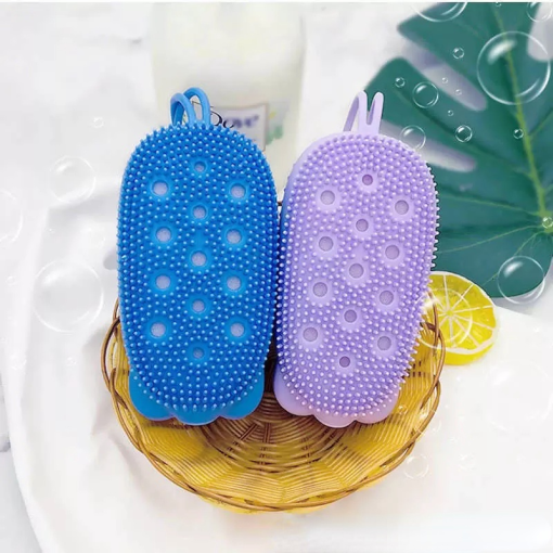 Fast Foaming Bath Brush Silicone Scrubbing Artifact Bath Brush Massage Brush Adult Children Ball