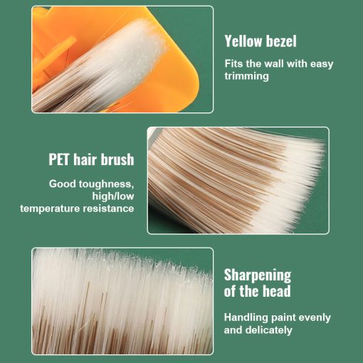 Latex Paint Trimming Color Separator Interior Detai Wall Roof Paint Brush Angle Closing Edge Imitation Wool Roller Brush Tool